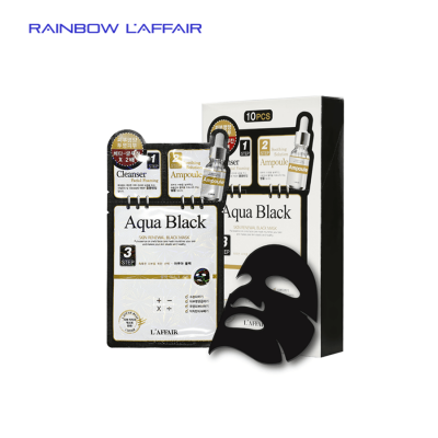 10 combo mặt nạ cho da dầu 3bước Rainbow L'affair Aqua Black (10 bộ x 28ml)