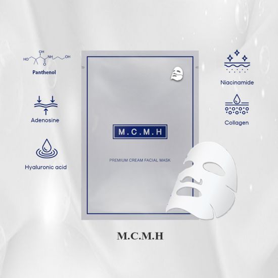 Hộp 6 mặt nạ trắng da - chống lão hóa - trị mụn - tái tạo - phục hồi da cao cấp dạng kem M.C.M.H Premium Cream Facial